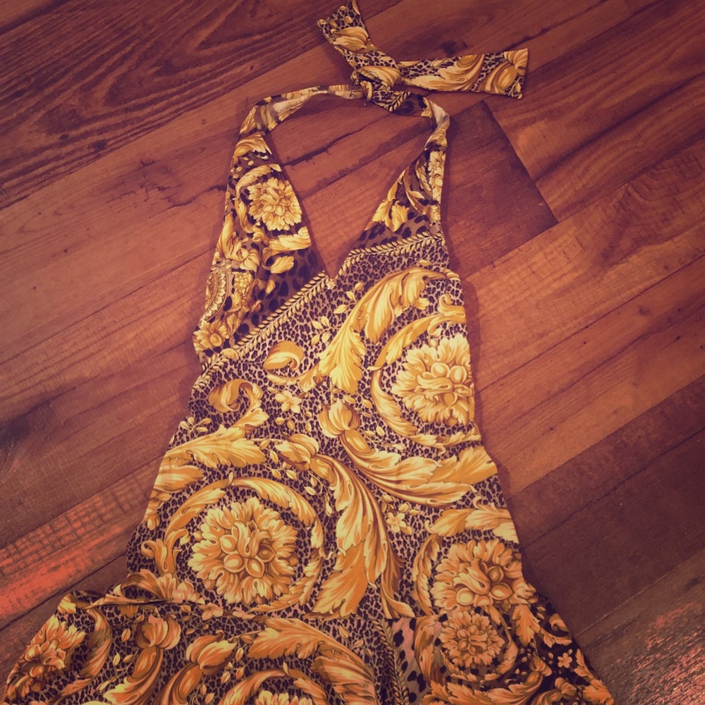 Versace bathing suit coverup dress